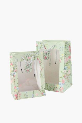 Victoria Floral Window Gift Bag Small