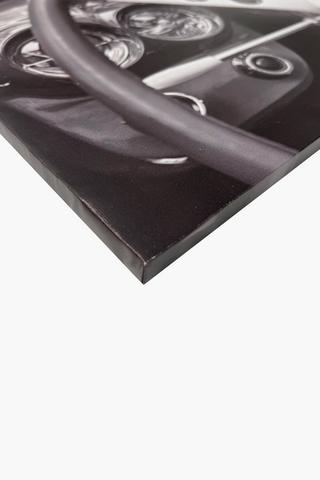 Printed Vintage Car Canvas, 40x60cm