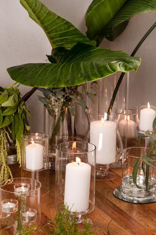 Glass Cylinder Vase, 10x30cm