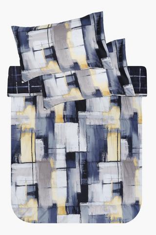 Soft Touch Greyton Abstract Reversible Duvet Cover Set