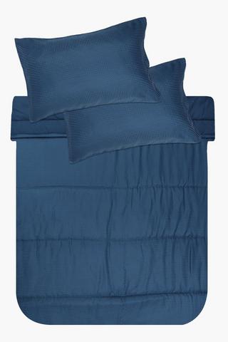 Soft Touch Waffle Comforter Set