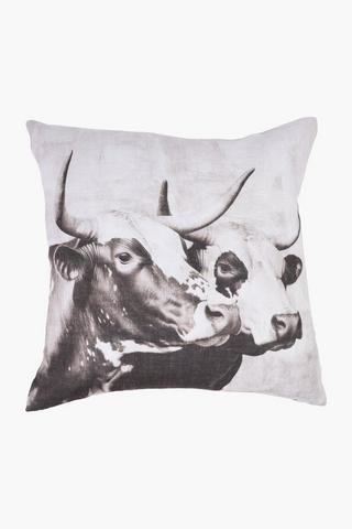 Printed Coleford Nguni Scatter Cushion 50X50Cm