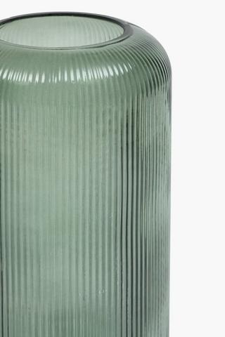 Etched Glass Vase, 25x38cm