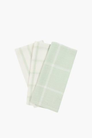 3 Pack Waffle Tea Towel Set
