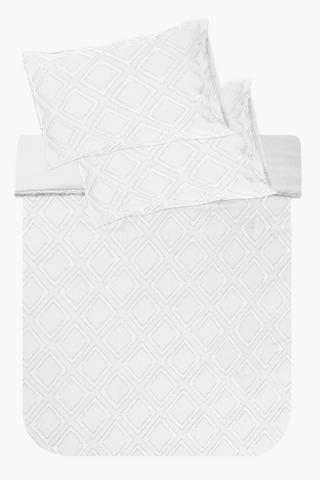 Soft Touch Textured Tufted Diamond Comforter Set