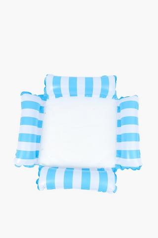 Inflatable Stripe Mesh Pool Chair