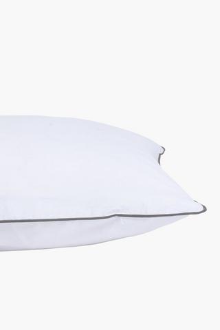 180 Thread Count 2 Pack Piping Detail Standard Pillowcase
