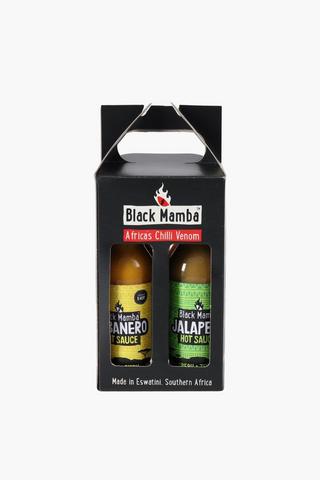 4 Pack Mini Black Mamba Hot Sauce's, 50ml