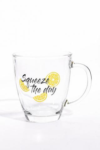 Squeezy The Day Glass Mug, 320ml