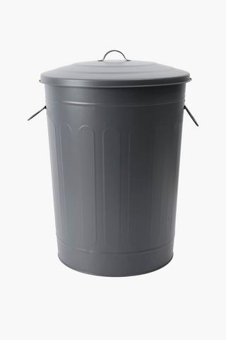 Galvanised Matt Bin, 50l