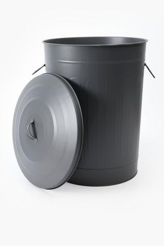 Galvanised Matt Bin, 50l