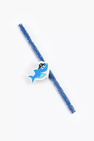 Shark With Rubber Pencil