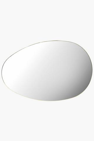 Oval Metal Mirror, 60x90cm