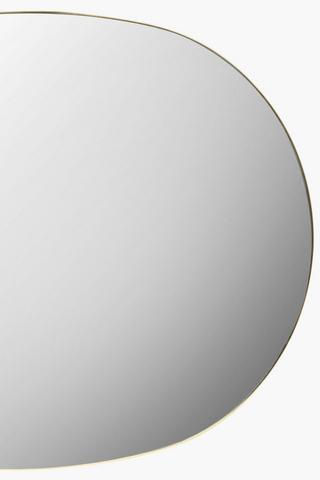Oval Metal Mirror, 60x90cm