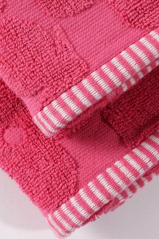 4 Pack Cotton Jacquard Flower Towel And Bath Mat Set