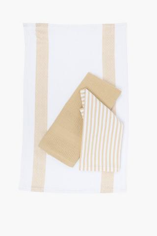 3 Pack Diamond Tea Towel Set