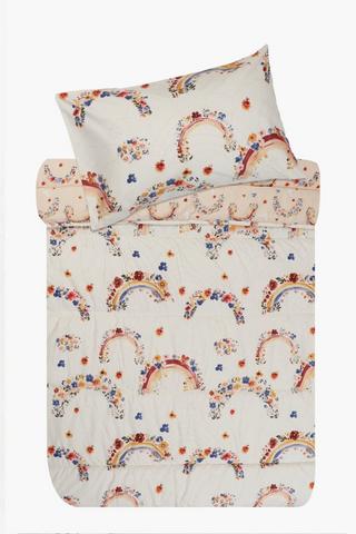 Soft Touch Rainbow Village Reversible Comforter Set