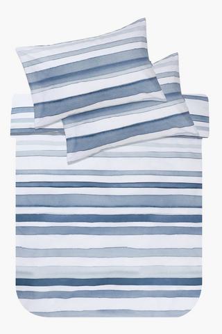 Polycotton Luchoff Stripe Duvet Cover Set