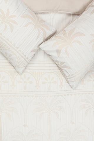 Soft Touch Jacquard Indwe Palms Duvet Cover Set