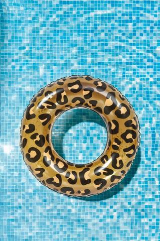Inflatable Leopard Pool Ring, 84cm