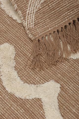 Jacquard Mingle Textured Curve Rug, 120x180cm