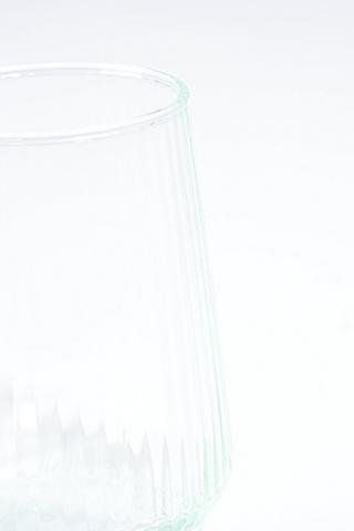 Fine Rib Stemless Glass