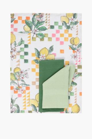 3 Pack Cala Tea Towel Set