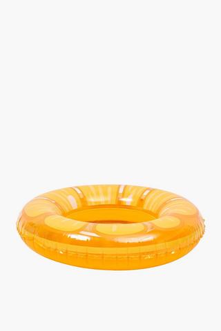 Inflatable Orange Pool Ring, 90cm