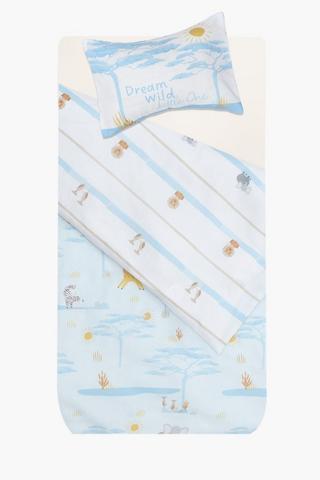 Polycotton Oliver Reversible Duvet Cover Set