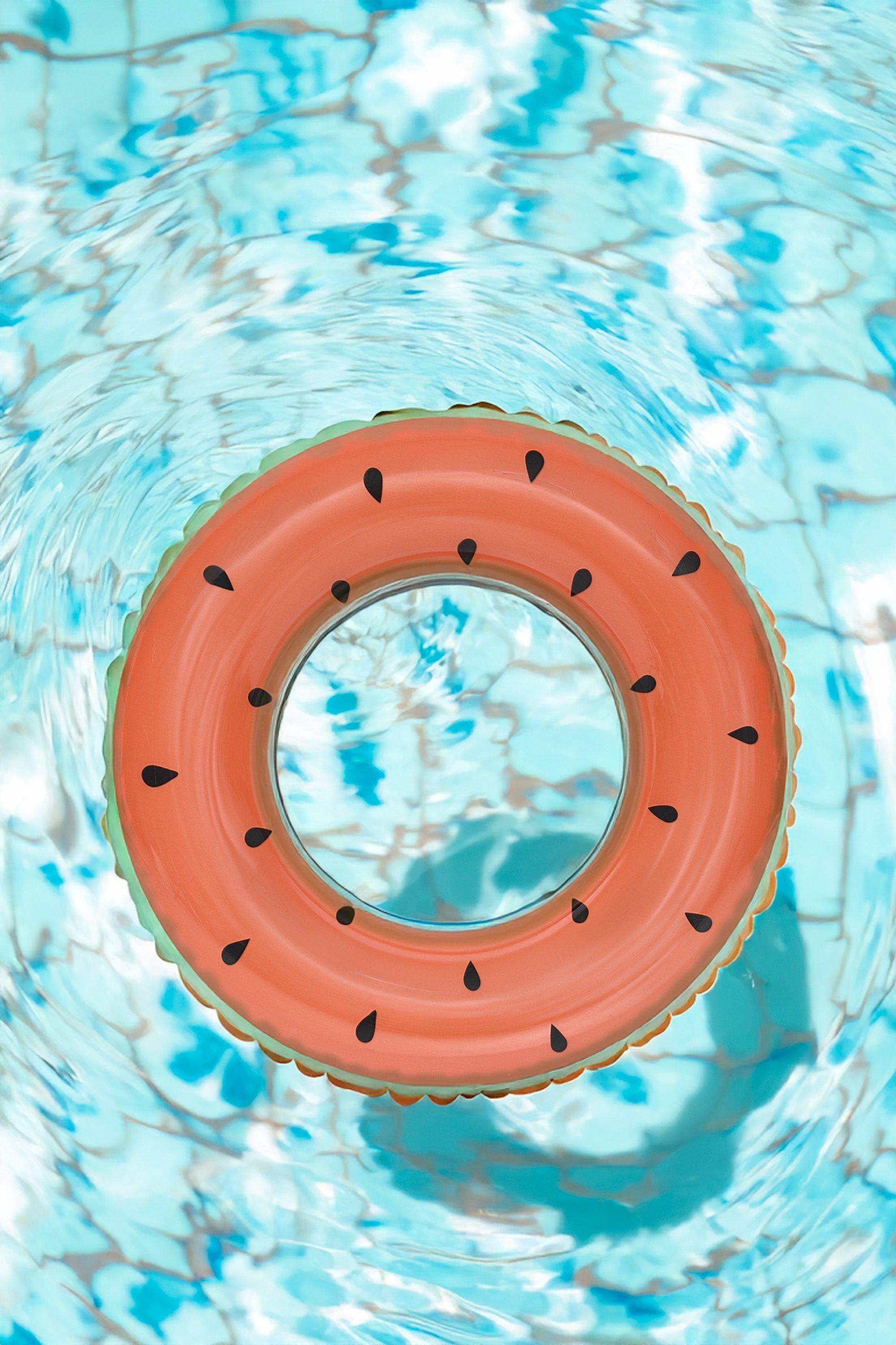 Inflatable Watermelon Pool Ring, 90cm