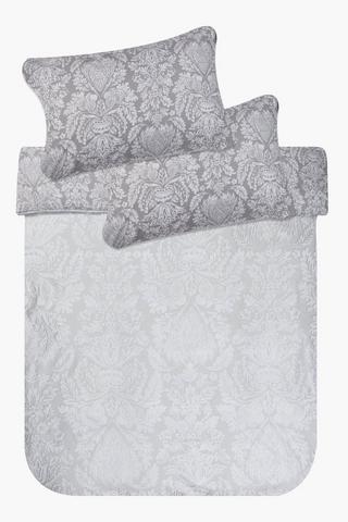 Soft Touch Twill Foil Kriel Reversible Duvet Cover Set