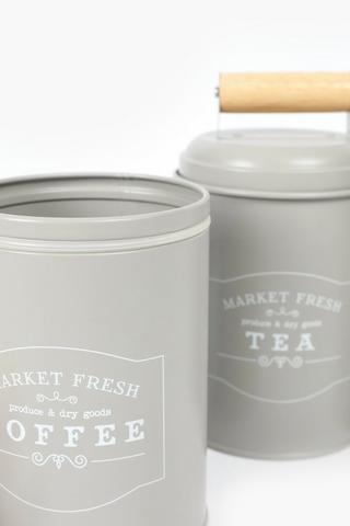 Set Of 3 Metal Canisters
