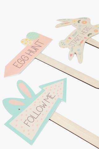 Easter Hunt Sign Pack, 48cm