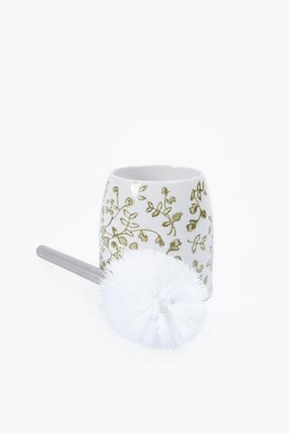 Ceramic Delft Toilet Brush Set