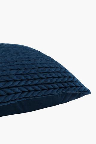 Ruched Velvet Scatter Cushion, 30x50cm