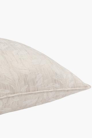 Extra Premium Jacquard Hilo Leaf Feather Filled Scatter Cushion, 60x60cm