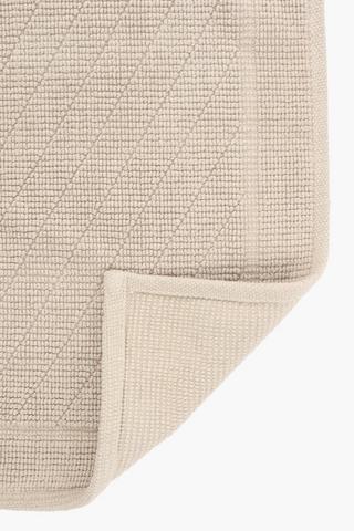 2 Piece Geometric Jacquard Bath Mat Set