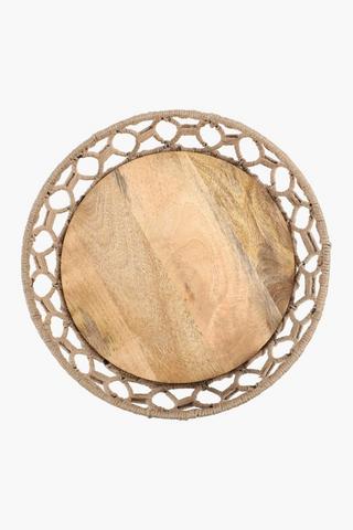Wooden Rope Fruit Bowl