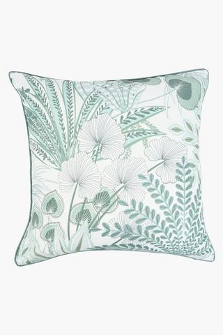 Premium Printed Suva Botanical Feather Filled Scatter Cushion, 60x60cm