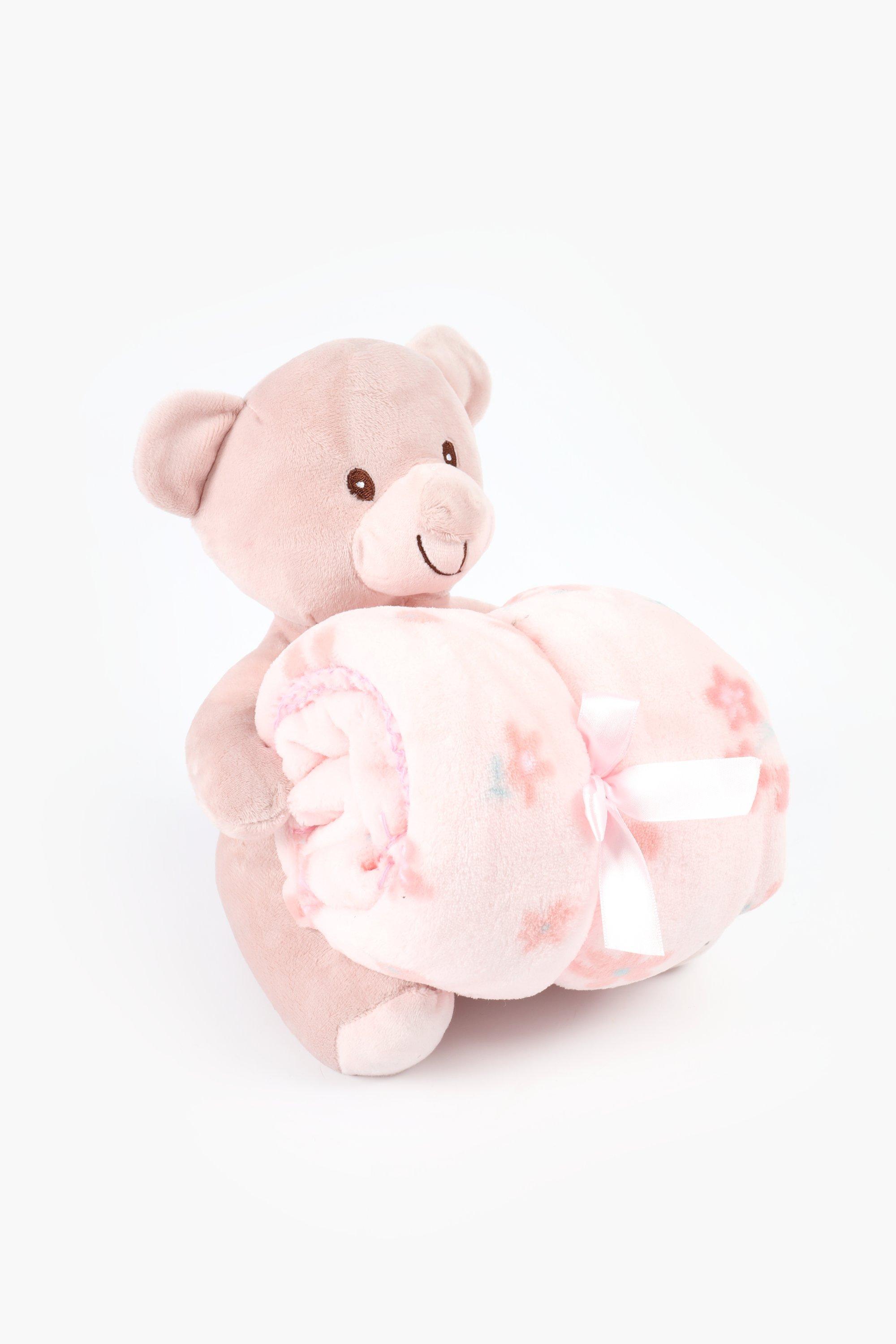 Soft Toy Bear With Blanket