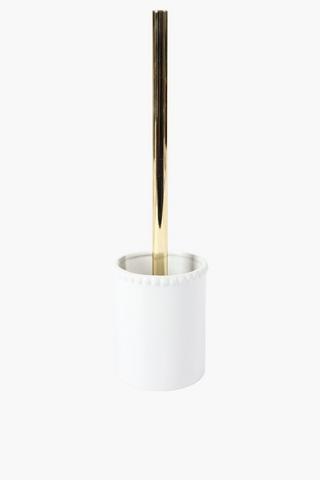 Ceramic Bobble Trim Toilet Brush Set