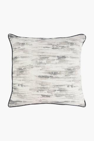 Premium Printed Chenille Gia Abstract Feather Filled 60X60Cm