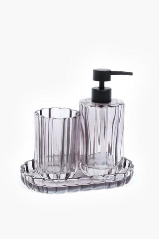 Glass Scallop Bath Tumbler