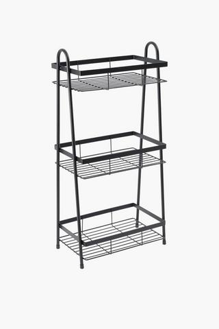 3 Tier Powder Coated Bath Storage Tower