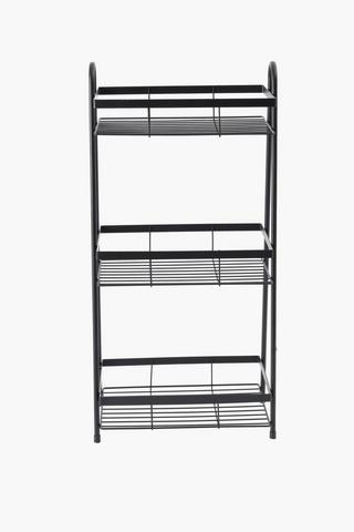 3 Tier Powder Coated Bath Storage Tower