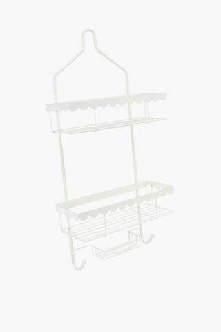 Scallop Powder Coated Shower Caddy
