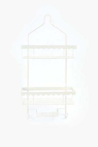 Scallop Powder Coated Shower Caddy