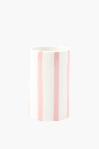 Ceramic Stripe Bath Tumbler