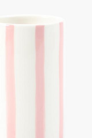 Ceramic Stripe Bath Tumbler