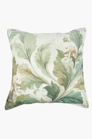Extra Premium Printed Bract Leaf Feather Filled Scatter Cushion, 60x60cm